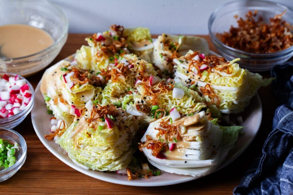 napa-cabbage-wedge-with-miso-dressing