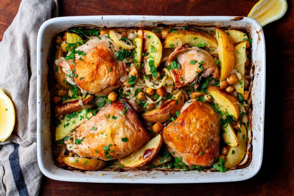 lemon-chicken-with-potatoes-and-chickpeas